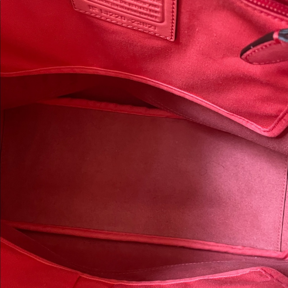 Coach Saffiabo Coral Leather Zioped Tote L1220-23821 - Picture 12 of 16